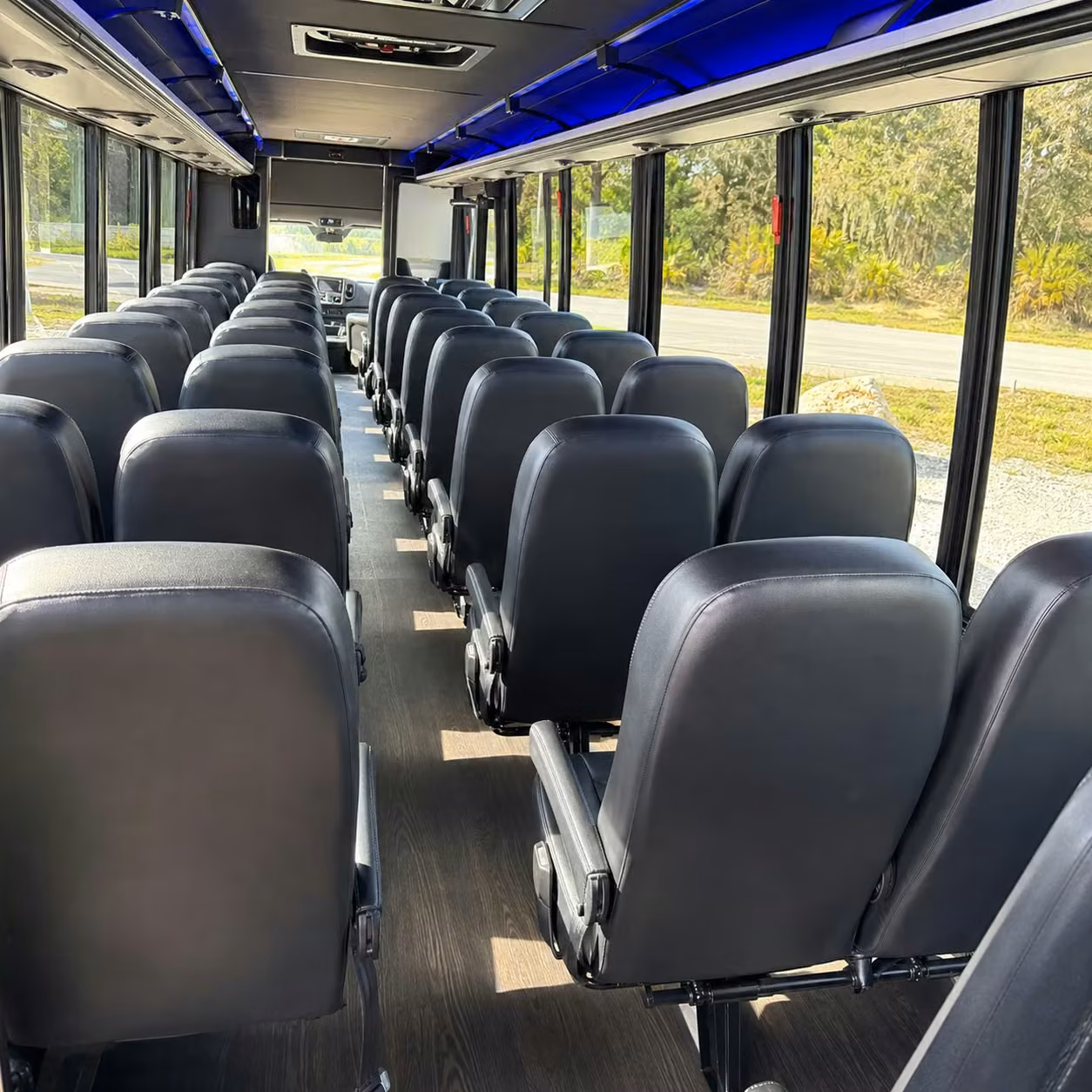 25 passenger minibus inside