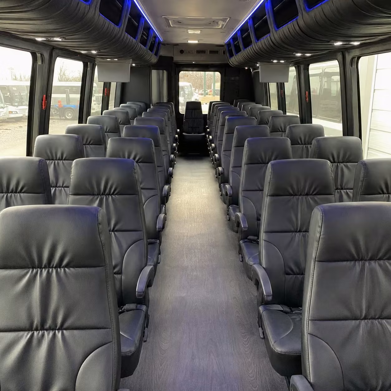 28 passenger minibus interior
